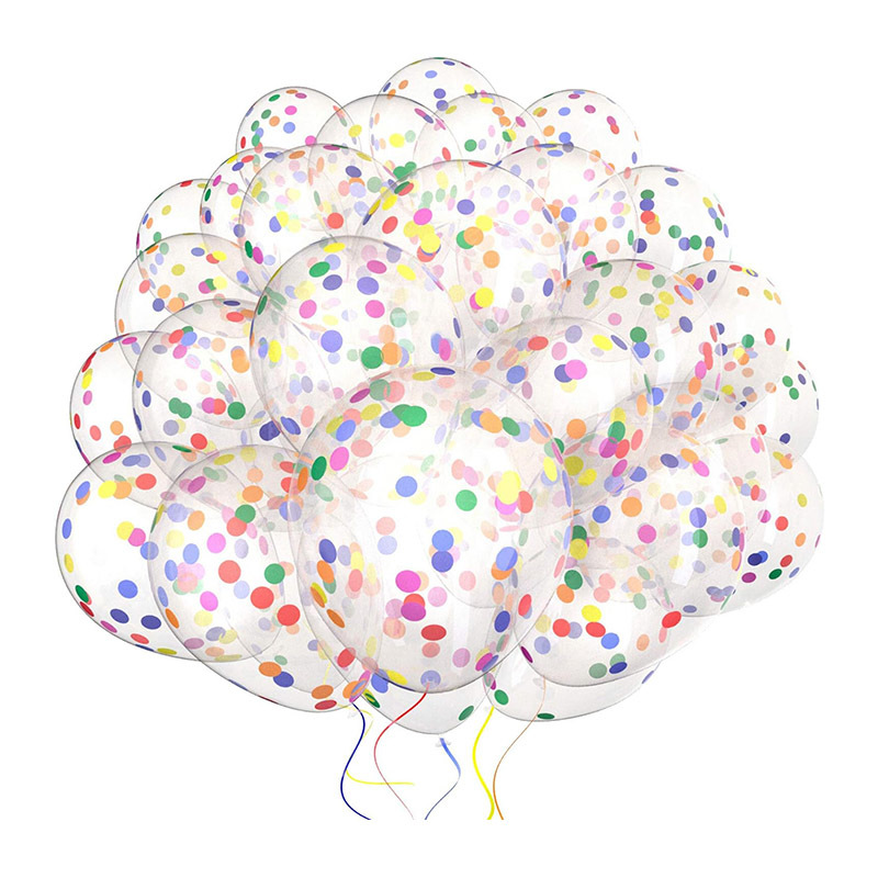 Decor Rainbow Confetti Balloons
